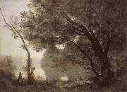Corot Camille, Memory of Mortefontaine